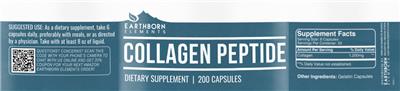 Collagen Peptide label