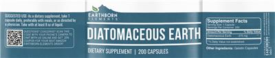 Diatomaceous Earth label