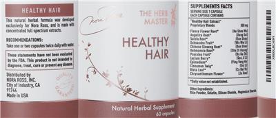Healthy Hair label