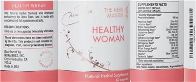 Healthy Woman label