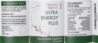 Ultra Energy Plus label