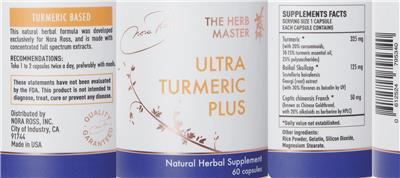 Ultra Turmeric Plus label