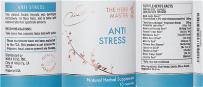 Anti Stress label