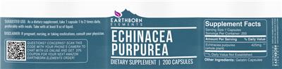 Echinacea Purpurea label