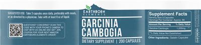 Garcinia Cambogia label
