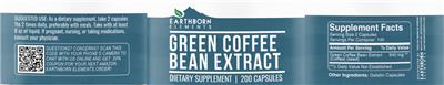 Green Coffee Bean Extract label
