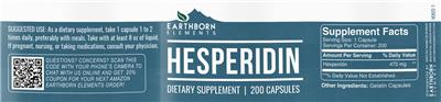 Hesperidin label