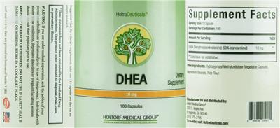 DHEA 10 mg label