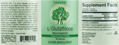 L-Glutathione label