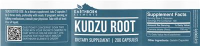 Kudzu Root label
