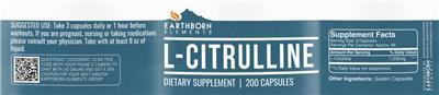 L-Citrulline label