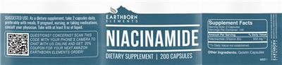 Niacinamide label