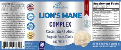 Lion's Mane Complex label