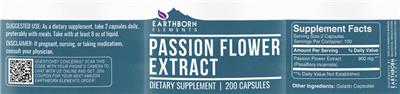 Passion Flower Extract label