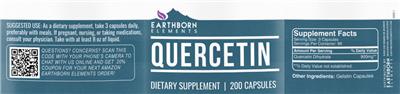 Quercetin label