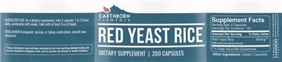 Red Yeast Rice label