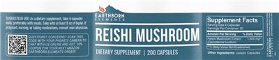 Reishi Mushroom label