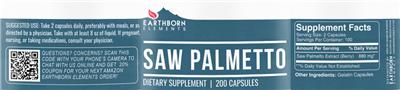 Saw Palmetto label