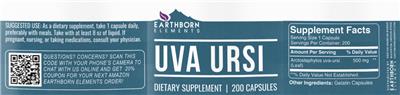 Uva Ursi label