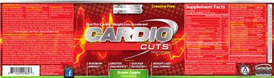 Cardio Cuts Green Apple label