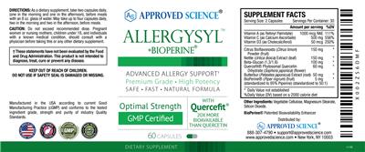Allergysyl +BioPerine label