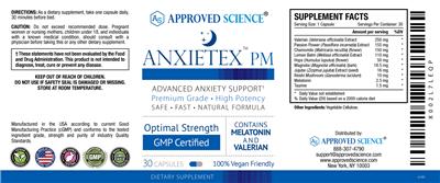 Anxietex PM label