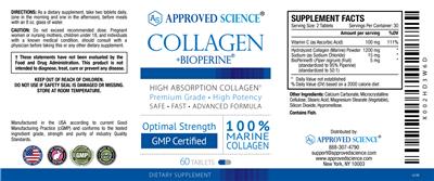 Collagen +BioPerine label