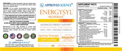 Energysyl +BioPerine label