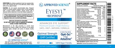 Eyesyl +BioPerine label