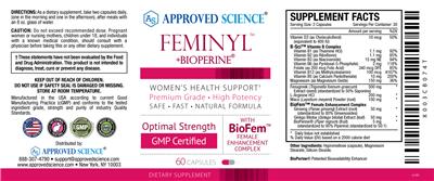 Feminyl +BioPerine label