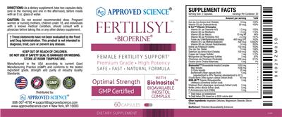 Fertilisyl +BioPerine label