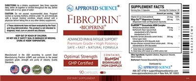 Fibroprin +BioPerine label