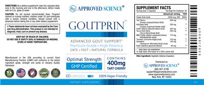Goutprin label