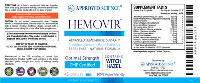 Hemovir label