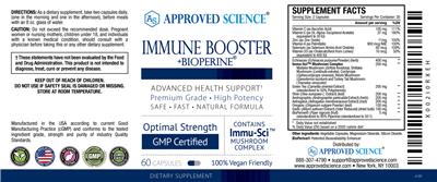 Immune Booster +BioPerine label