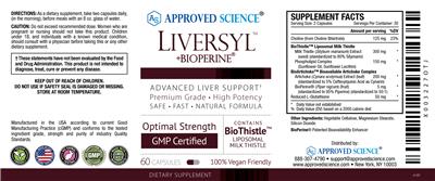 Liversyl +BioPerine label