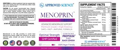 Menoprin label
