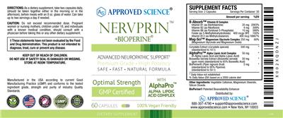 Nervprin +BioPerine label