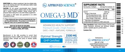 Omega-3 MD label