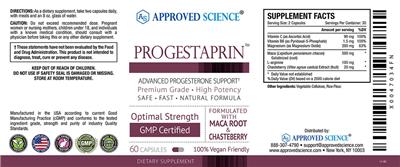 Progestaprin label