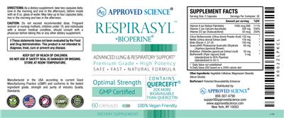 Respirasyl +BioPerine label