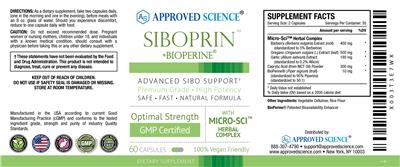 Siboprin +BioPerine label