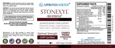 Stonexyl +BioPerine label