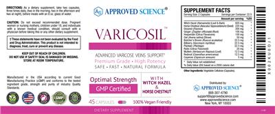 Varicosil label