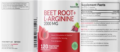 Beet Root + L-Arginine label