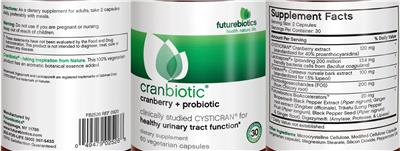 CranBiotic label