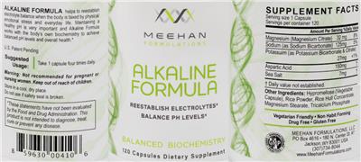 Alkaline Formula label