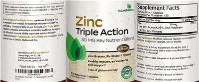 Zinc Triple Action label