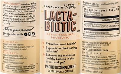Lacta-Biotic label