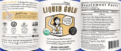 Liquid Gold label